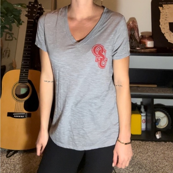 Homage | Ohio State University Vintage V Neck Tee - Picture 2 of 4